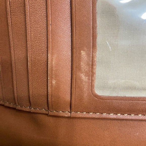 FRYE Melissa Antique Leather Series Card Holder Trifold Long Wallet Zip/Snap - Picture 17 of 17